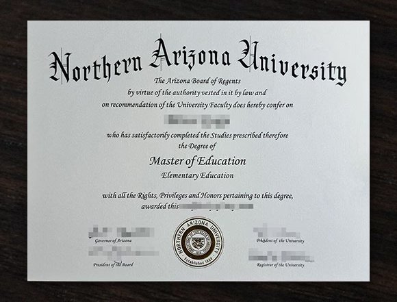 Northern Arizona University diploma