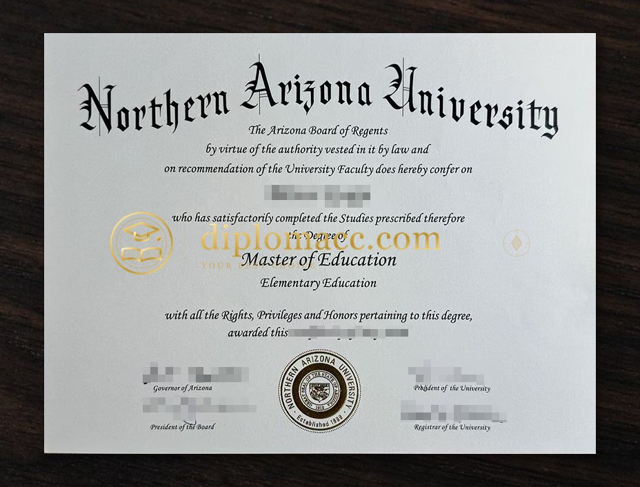 Northern Arizona University diploma
